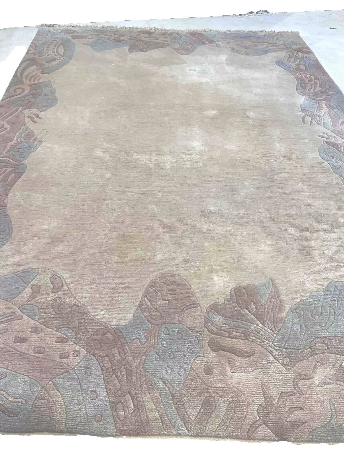 perserteppich-350x250-cm-1a-qualitat-beige-neu-aus-hochwertiger-9 Orientteppich Nepal 350 x 250 cm Wolle handgeknüpft