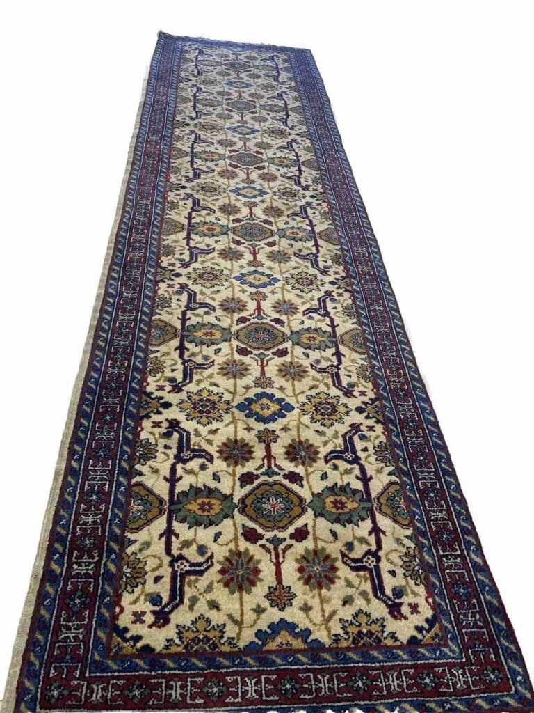 Orientteppich Sarough 343 x 95 cm Baumwolle handgeknüpft