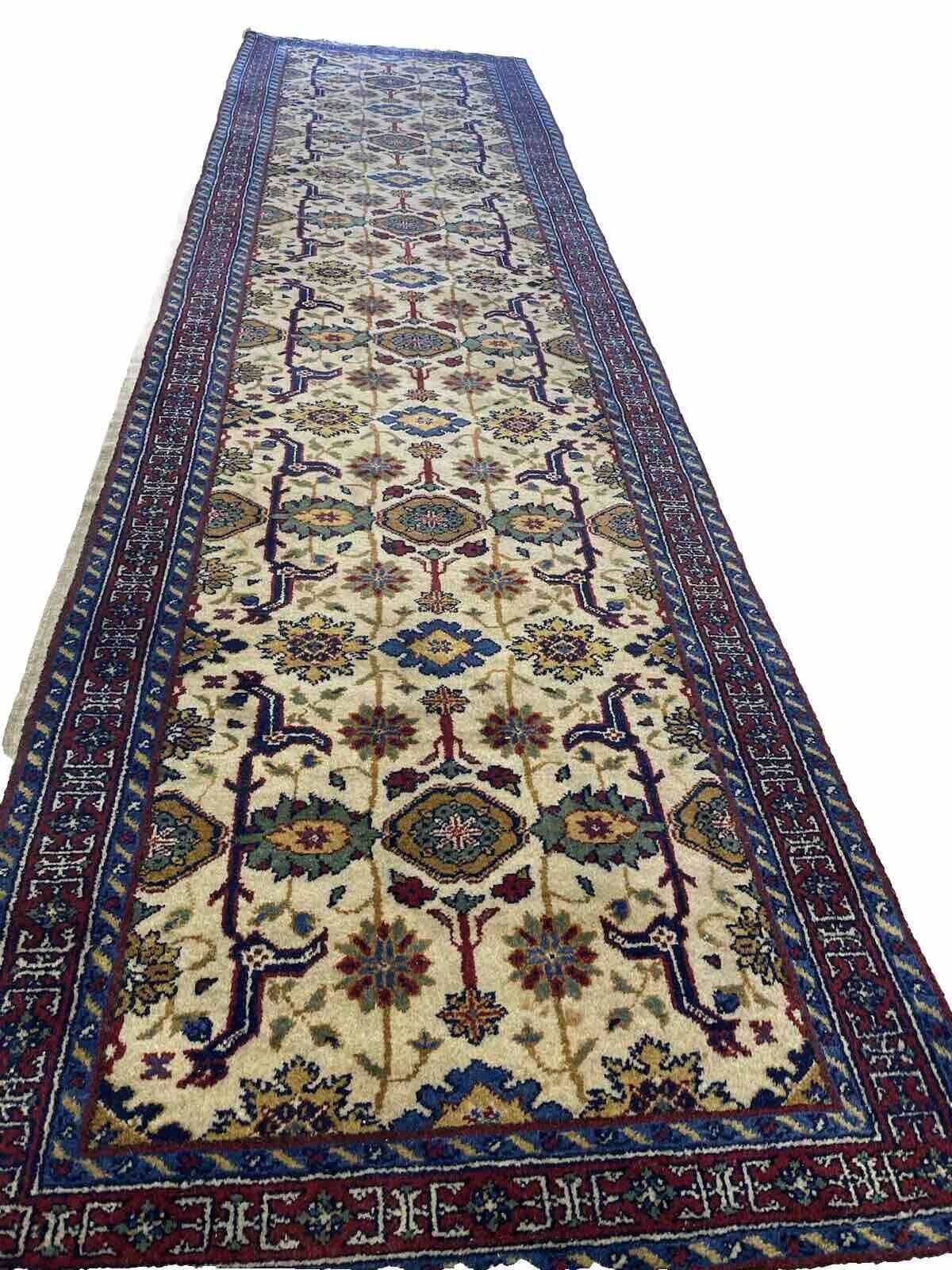 Orientteppich Sarough 343 x 95 cm Baumwolle handgeknüpft