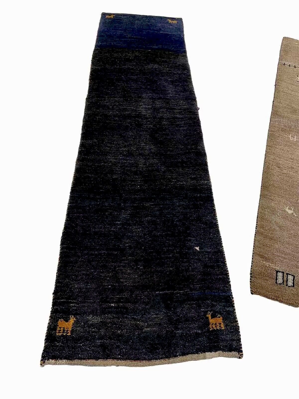 Perserteppich 285x75 cm Schafwolle handgeknüpft