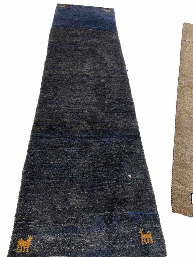 Perserteppich 285x75 cm Schafwolle handgeknüpft