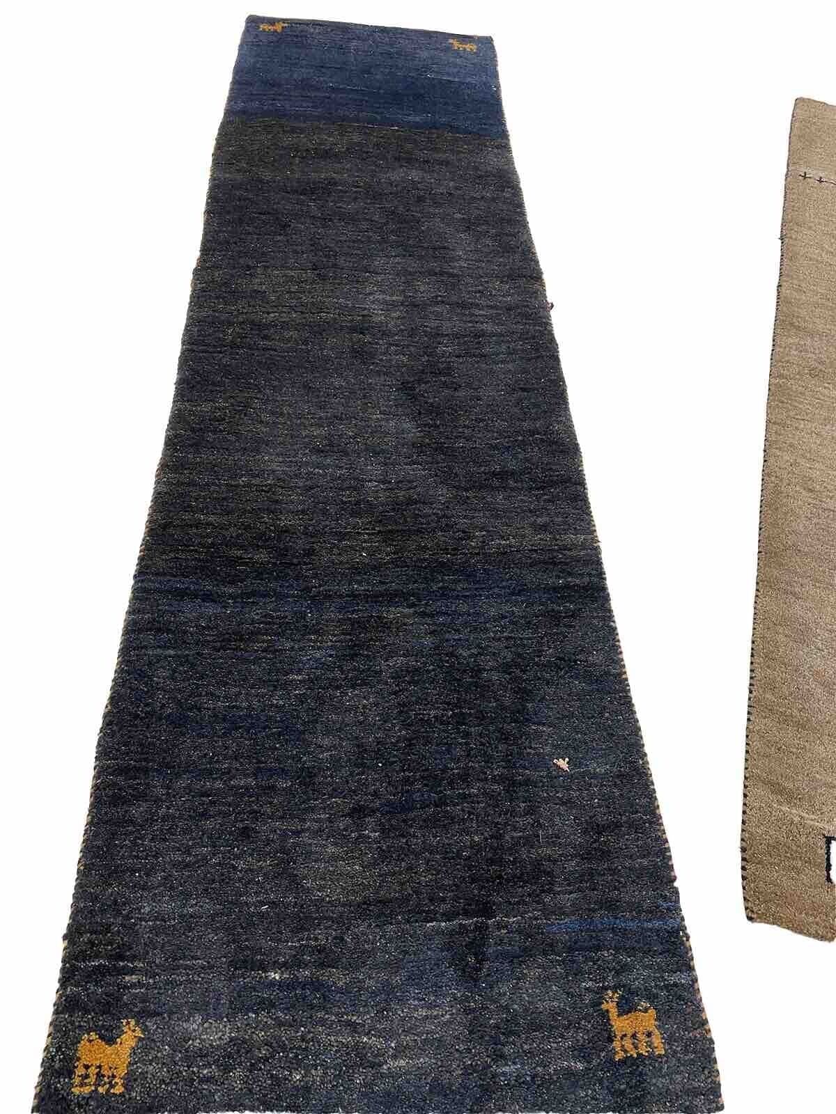 Perserteppich 285x75 cm Schafwolle handgeknüpft