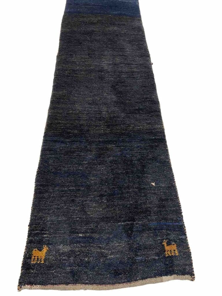 Perserteppich 285x75 cm Schafwolle handgeknüpft