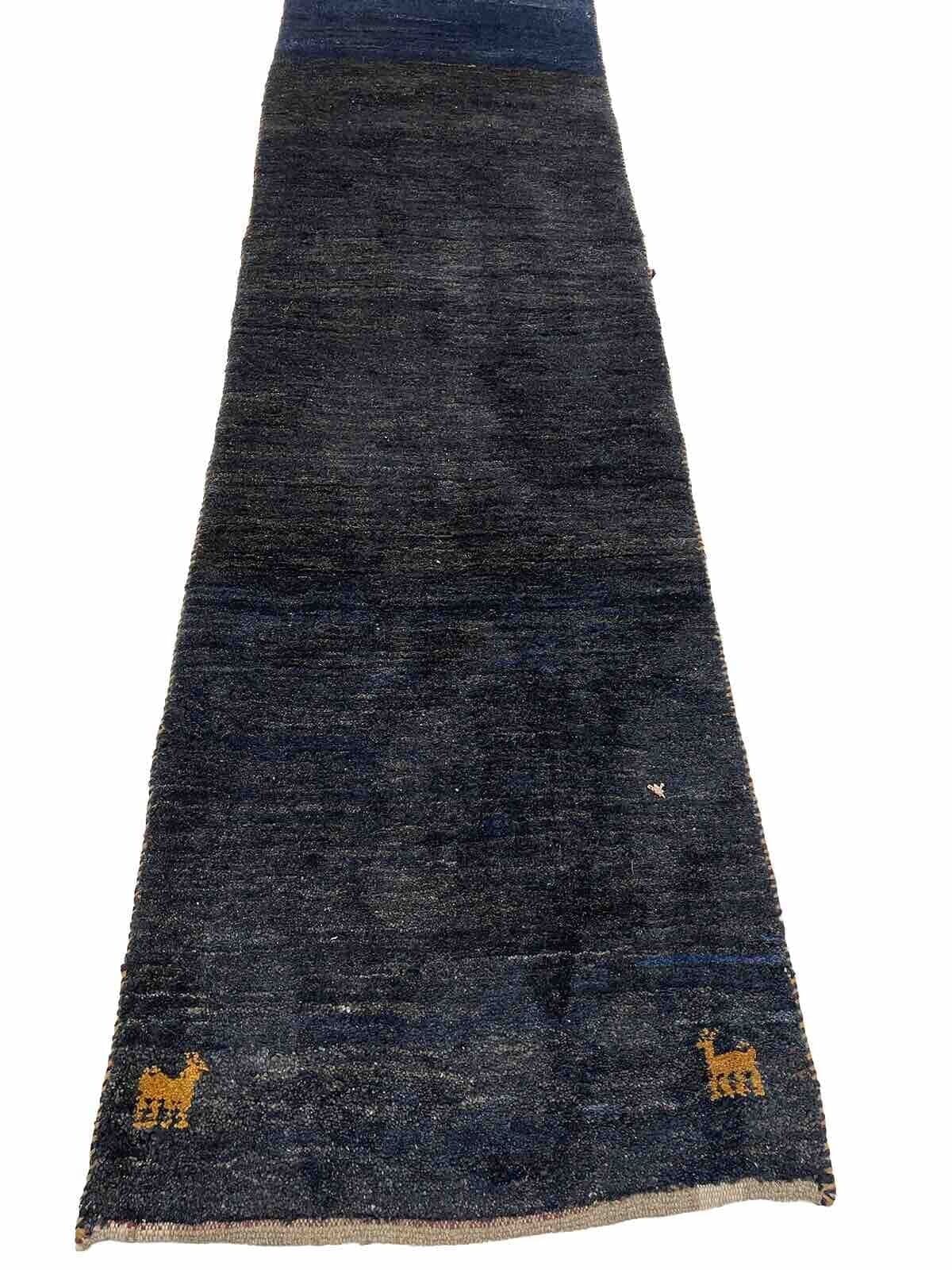 Perserteppich 285x75 cm Schafwolle handgeknüpft