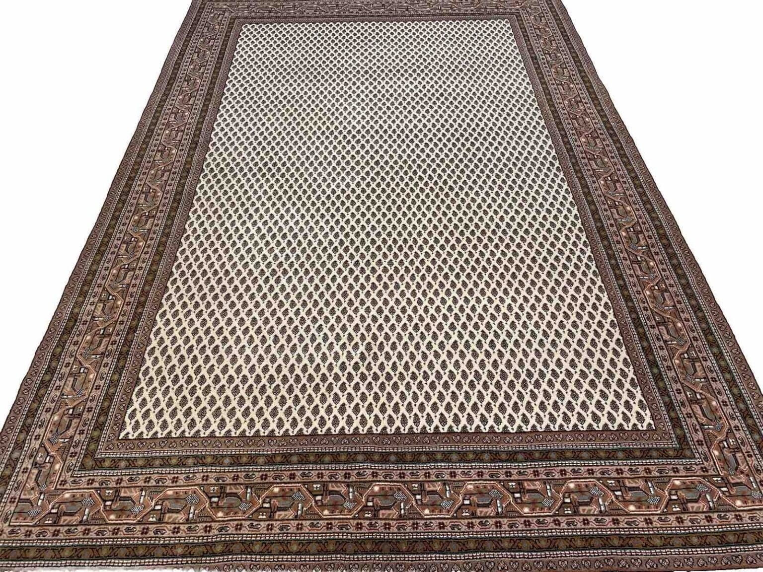 Perserteppich Sarough 300 x 200 cm Korkwolle handgeknüpft