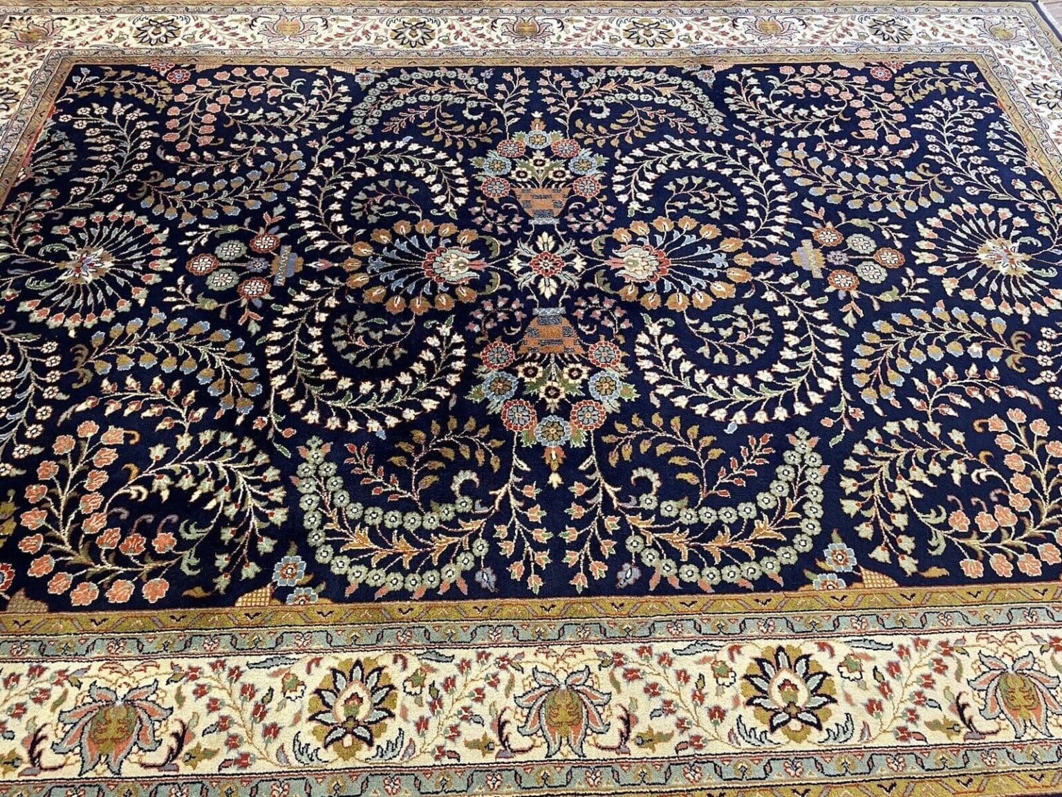 Orientteppich Kashmir 350 x 250 cm Schurwolle handgeknüpft
