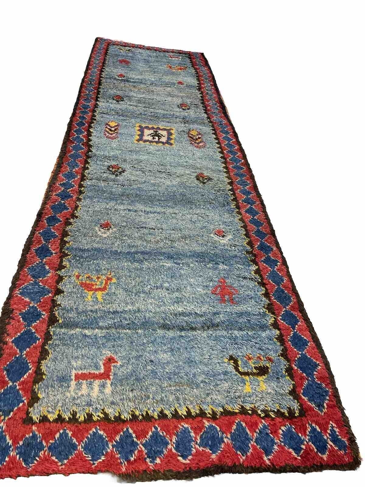 Perserteppich Gabbeh 295 x 80 cm Wolle handgeknüpft