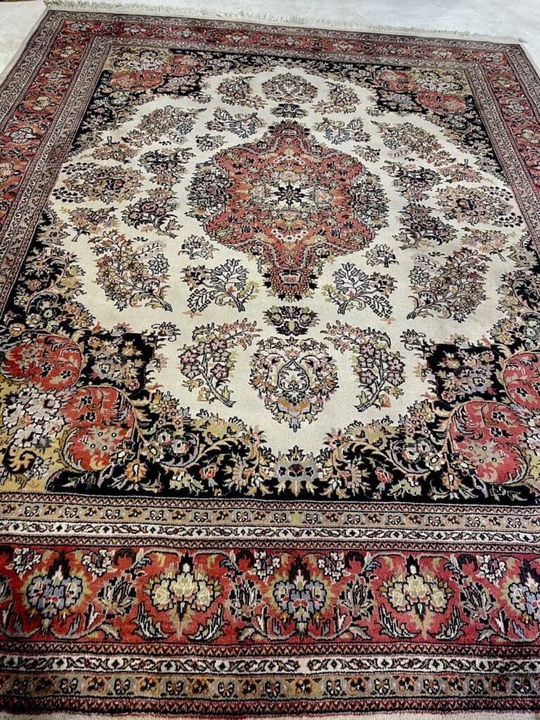 Orientteppich Kaschmir 310x250 cm Wolle handgeknüpft