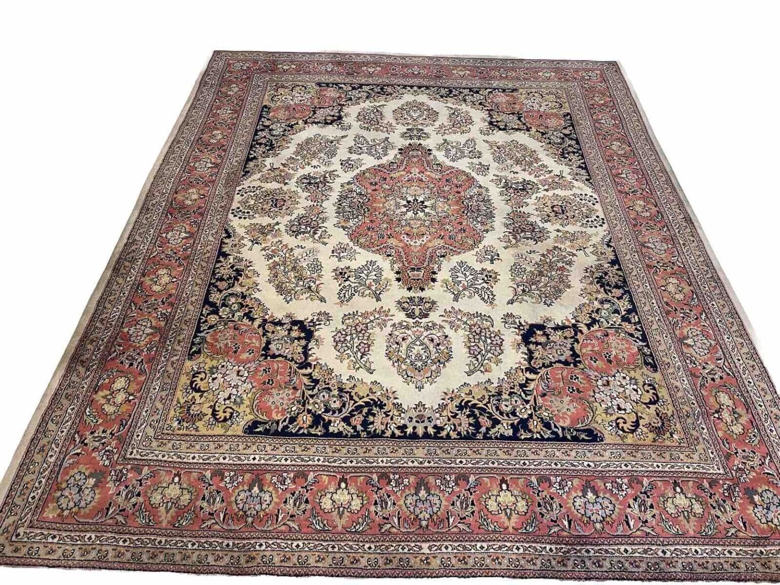 Orientteppich Kaschmir 310x250 cm Wolle handgeknüpft