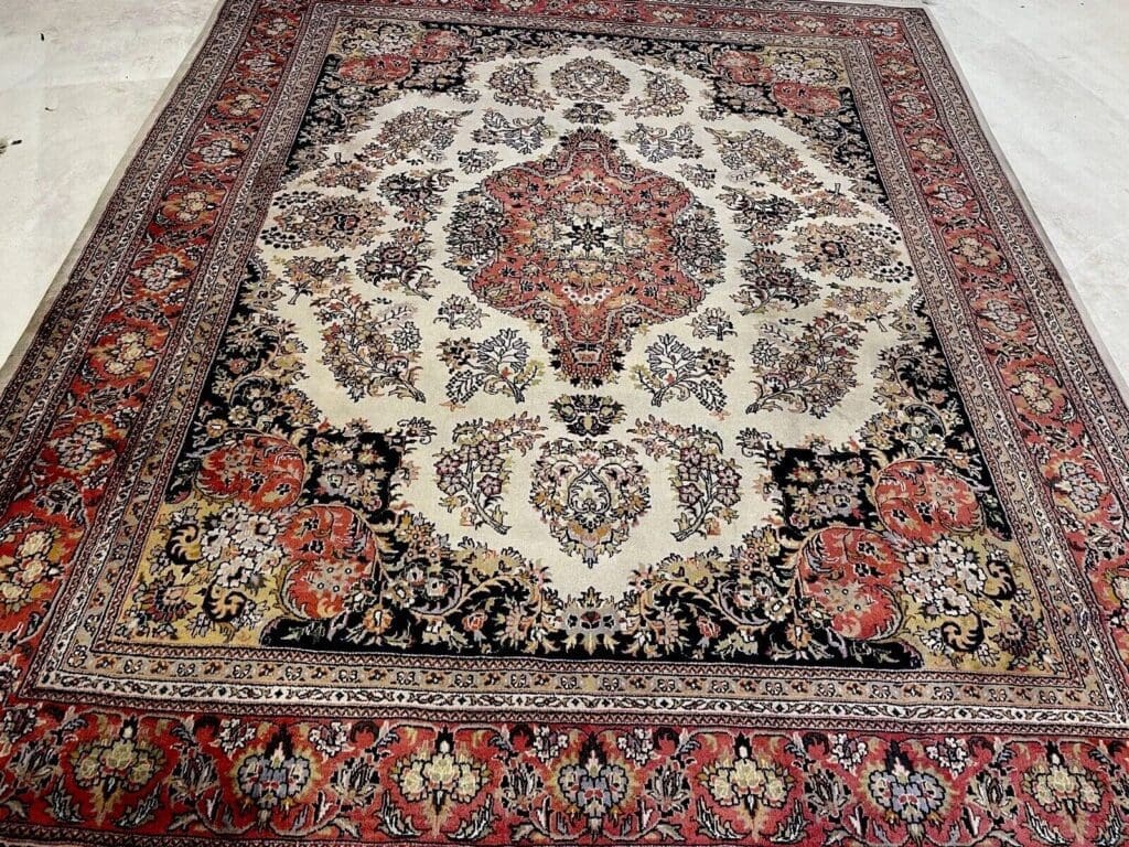 Orientteppich Kaschmir 310x250 cm Wolle handgeknüpft