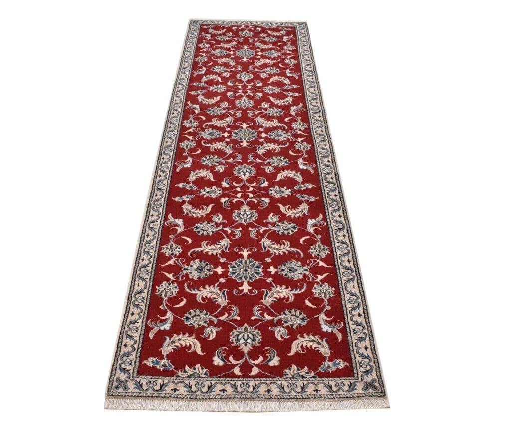original-perserteppich-nain-kashmari-290-cm-x-80-cm-top-zustand-100-1-1 Perserteppich Nain 290 x 80 cm handgeknüpft (Verkauft)