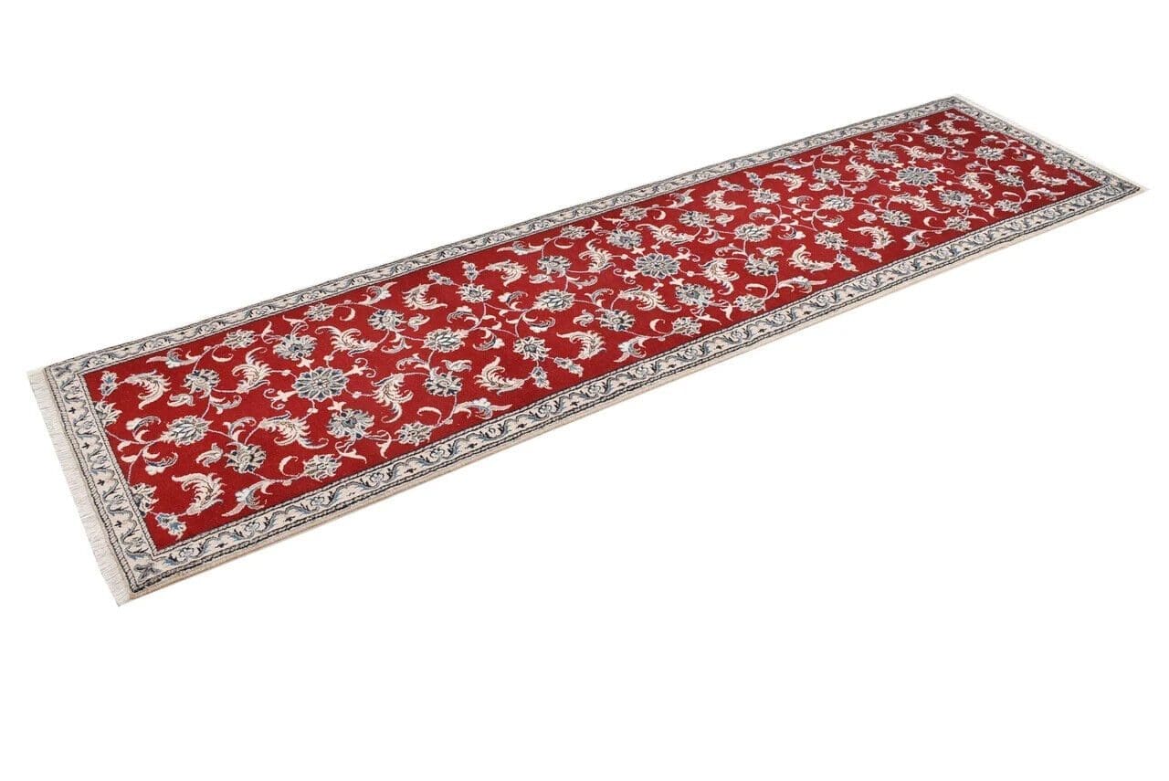 original-perserteppich-nain-kashmari-290-cm-x-80-cm-top-zustand-100-1-2 Perserteppich Nain 290 x 80 cm handgeknüpft (Verkauft)