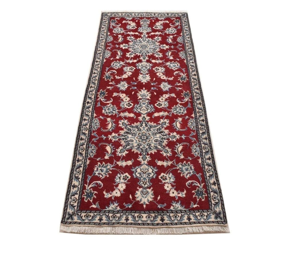 Perserteppich Nain Kaschmir 210 x 79 cm handgeknüpft (Verkauft)