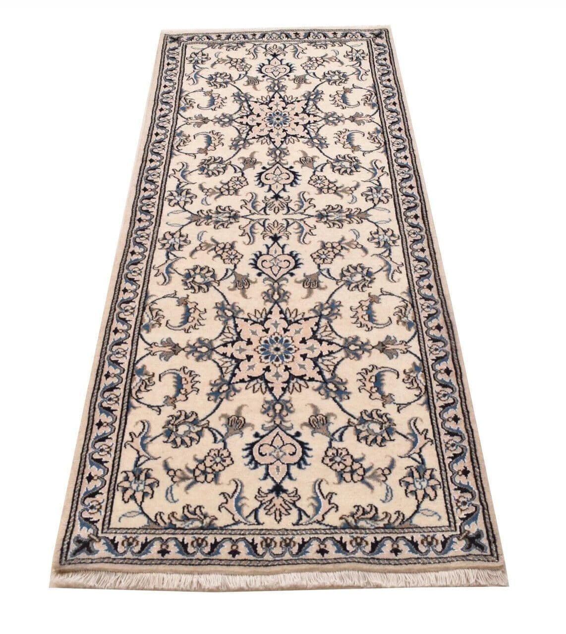 original-perserteppich-nain-kashmari-210-cm-x-80-cm-top-zustand-100-1-3 Perserteppich Nain 210 x 80 cm handgeknüpft (Verkauft)