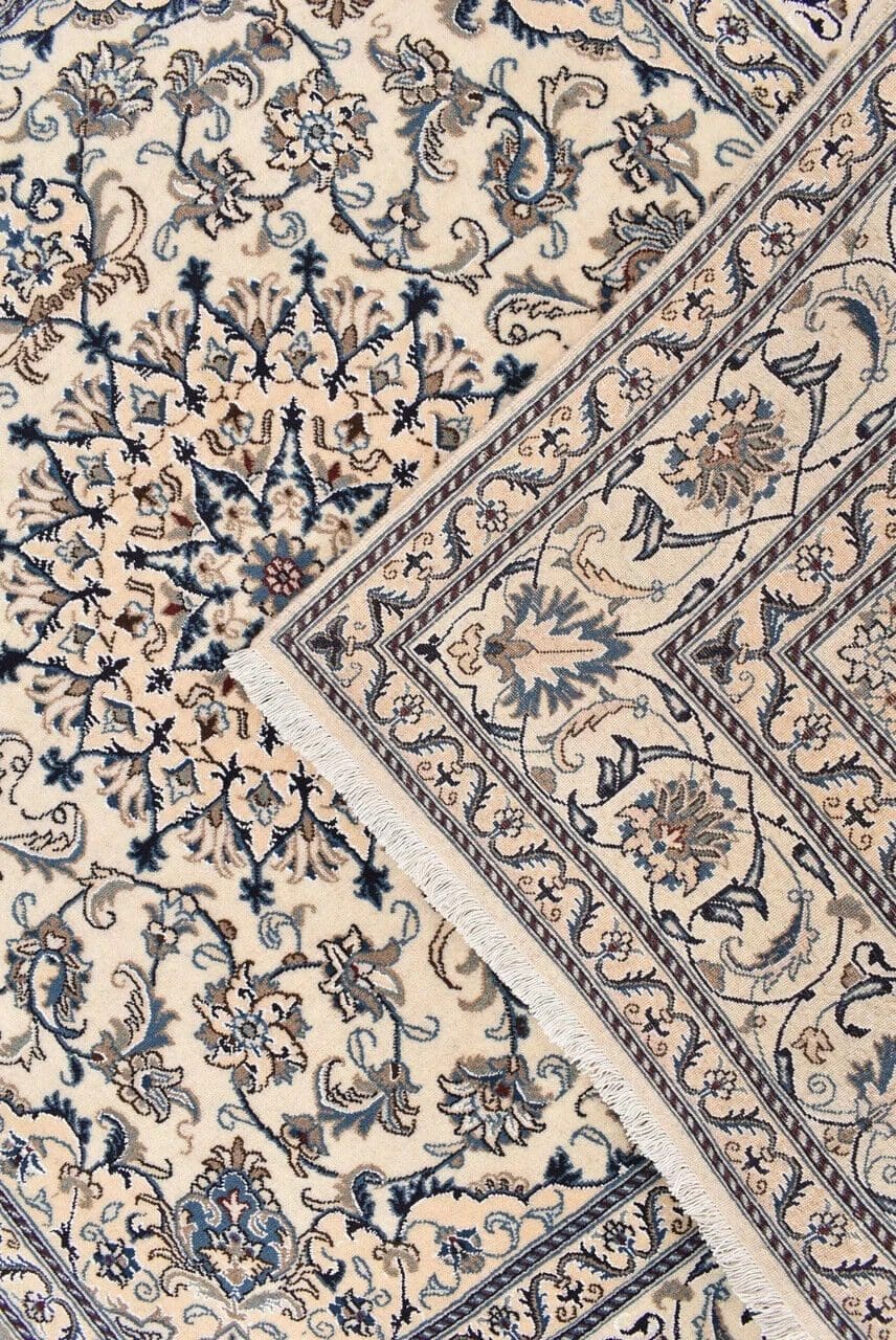 original-perserteppich-nain-kashmari-205-x-196-cm-neu-top-zustand-1-6 Perserteppich Nain 205 x 196 cm geknüpft (Verkauft)