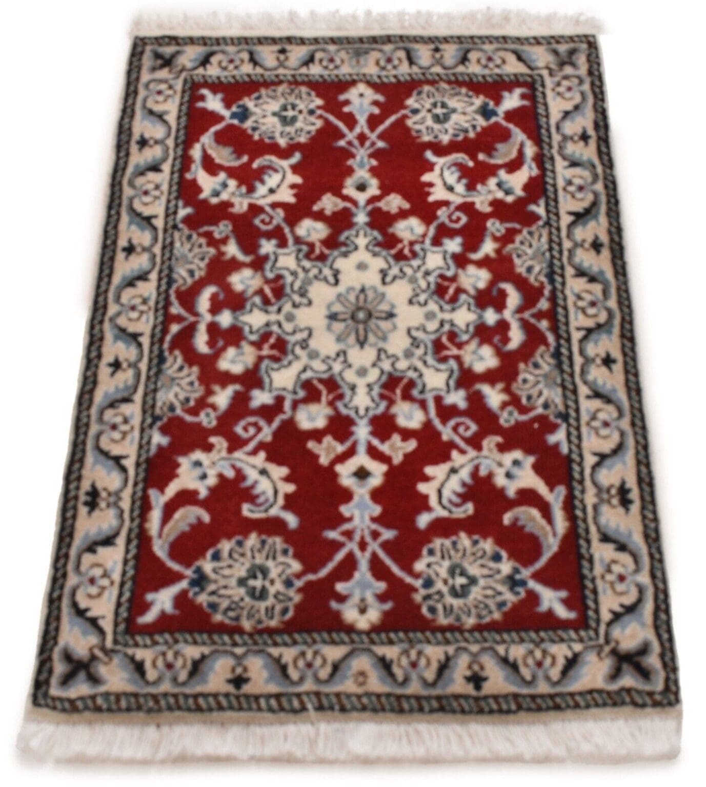original-perserteppich-nain-kashmari-90-cm-x-60-cm-neu-top-zustand-1-3 Perserteppich Nain Kaschmir 90 x 60 cm Wolle handgeknüpft