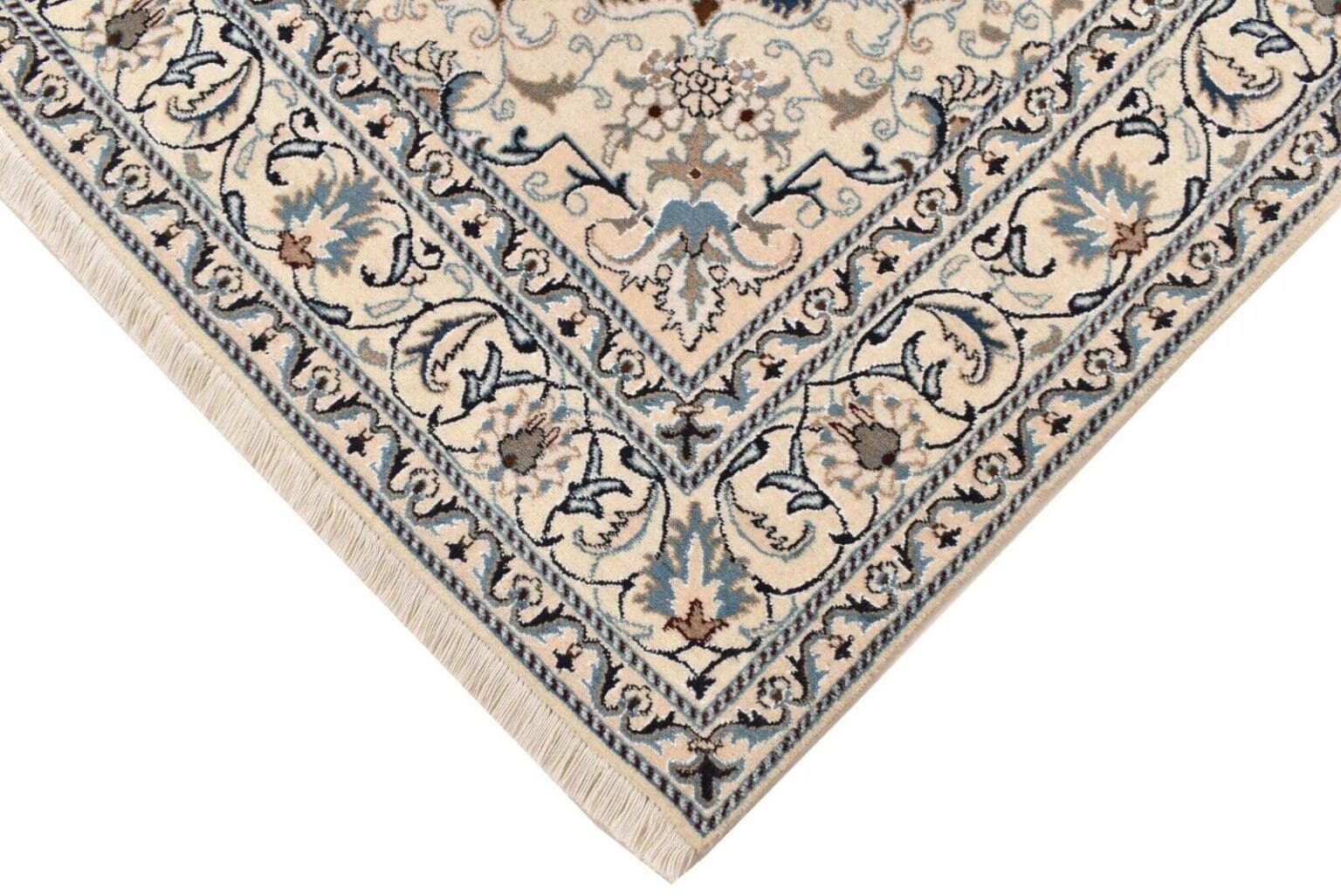 original-perserteppich-nain-kashmari-237-cm-x-166-cm-top-zustand-100-1-2 Perserteppich Nain 237 x 166 cm handgeknüpft (Verkauft)