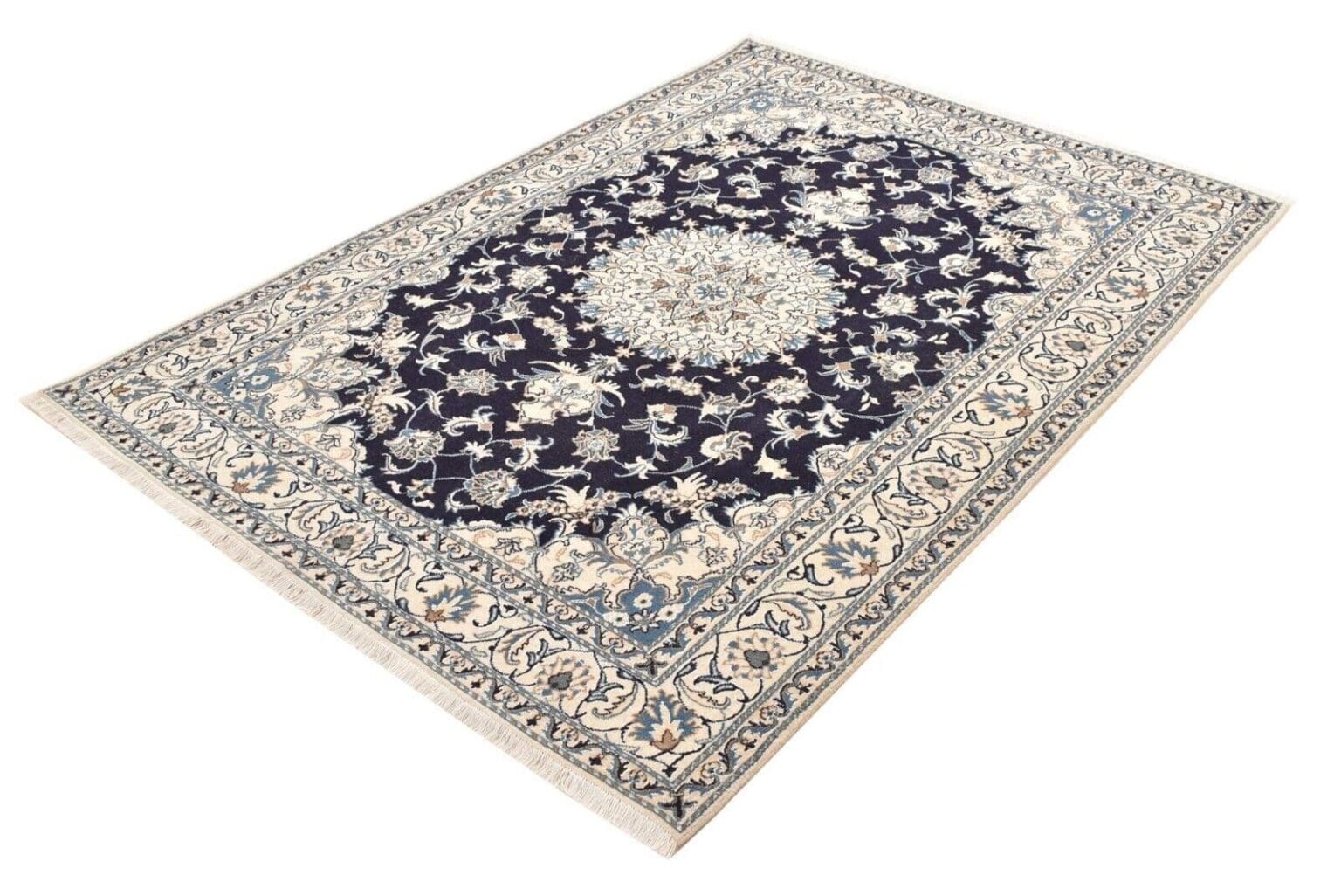 Perserteppich Nain 233 x 166 cm handgeknüpft (Verkauft)