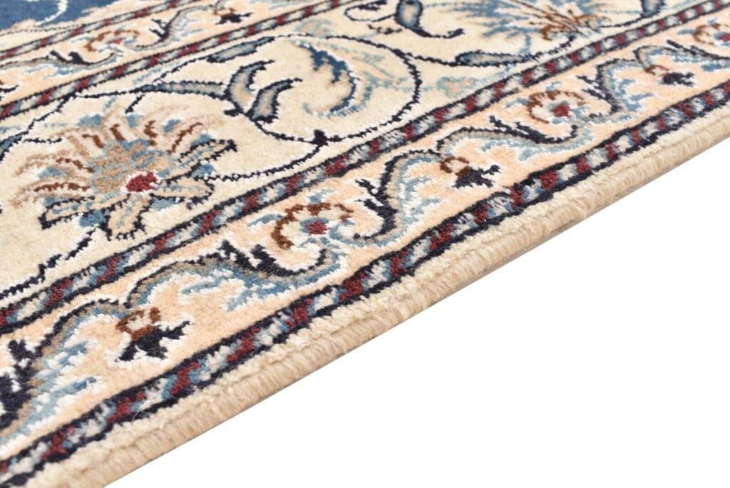 original-perserteppich-nain-kashmari-207-cm-x-146-cm-top-zustand-1-5 Perserteppich Nain 207 x 146 cm Wolle handgeknüpft (Verkauft)
