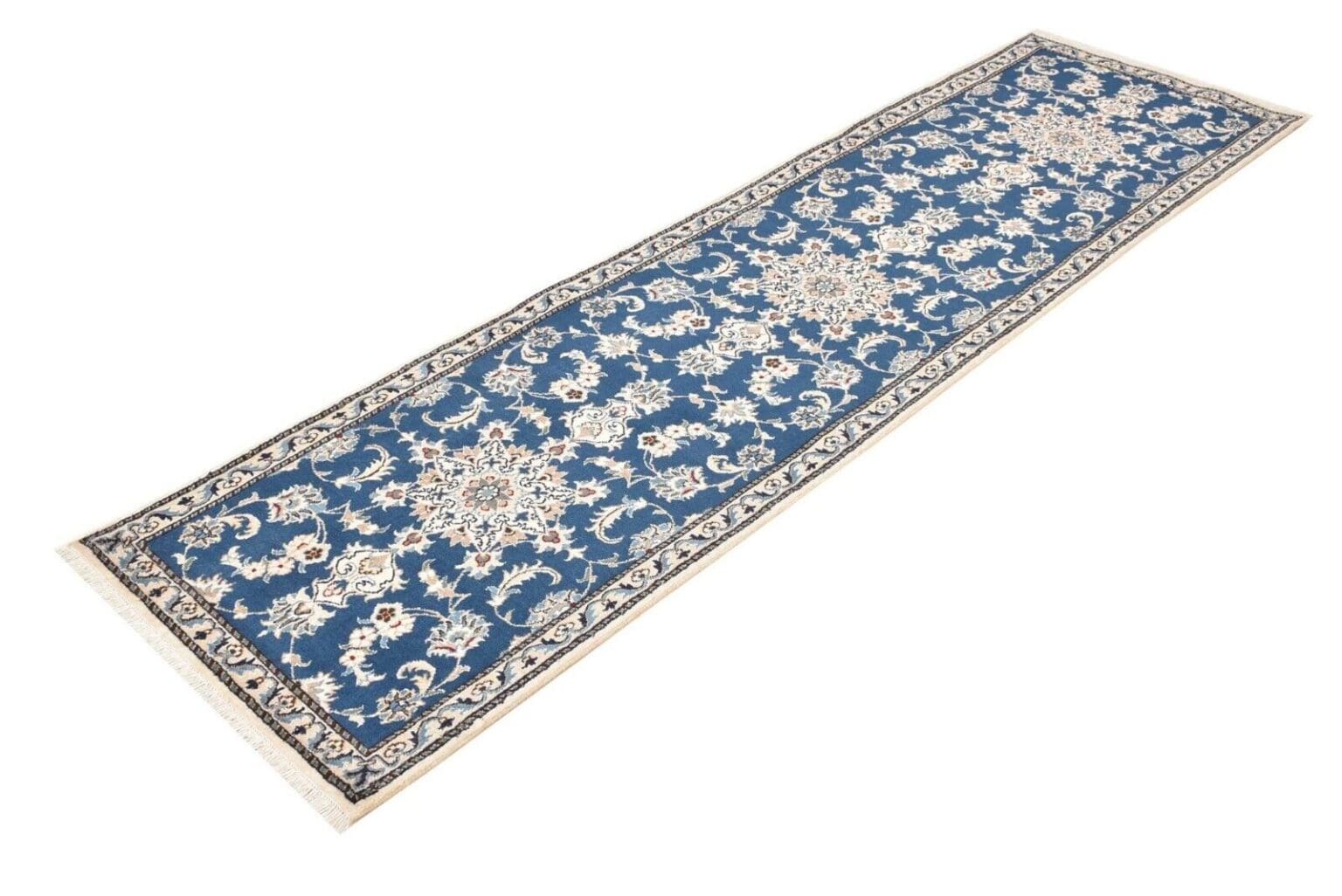 original-perserteppich-nain-kashmari-288-cm-x-78-cm-top-zustand-100-1-1 Perserteppich Nain Kaschmir 288 x 78 cm handgeknüpft (Verkauft)