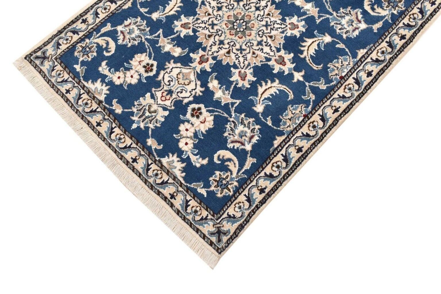 original-perserteppich-nain-kashmari-288-cm-x-78-cm-top-zustand-100-1-3 Perserteppich Nain Kaschmir 288 x 78 cm handgeknüpft (Verkauft)