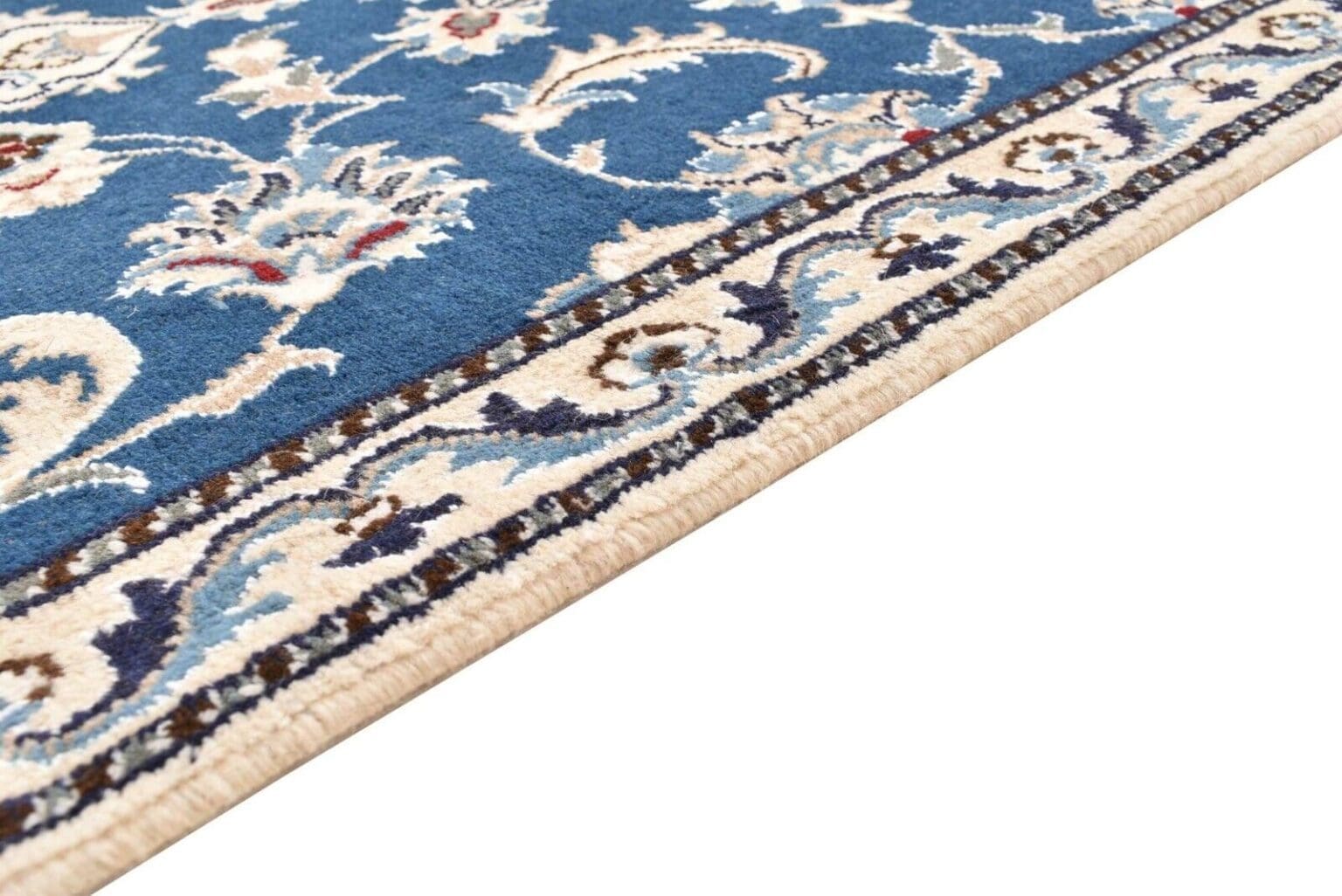 original-perserteppich-nain-kashmari-288-cm-x-78-cm-top-zustand-100-1-5 Perserteppich Nain Kaschmir 288 x 78 cm handgeknüpft (Verkauft)