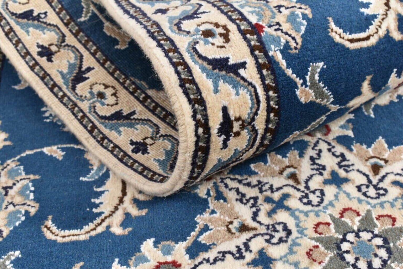 original-perserteppich-nain-kashmari-288-cm-x-78-cm-top-zustand-100-1-6 Perserteppich Nain Kaschmir 288 x 78 cm handgeknüpft (Verkauft)