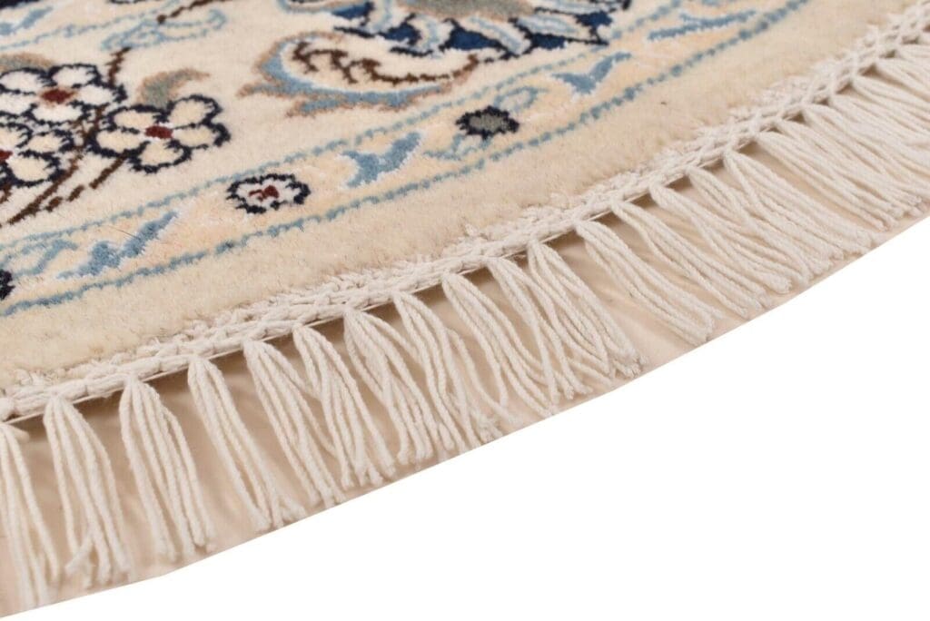 original-perserteppich-nain-kashmari-148-cm-x-148-cm-top-zustand-1-4 Perserteppich Nain 148 x 148 cm handgeknüpft (Verkauft)