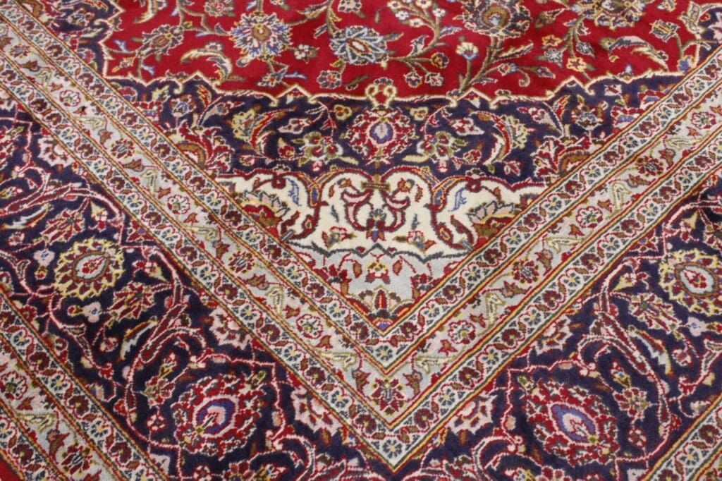 Perserteppich Keshan 340 x 242 cm Wolle handgeknüpft