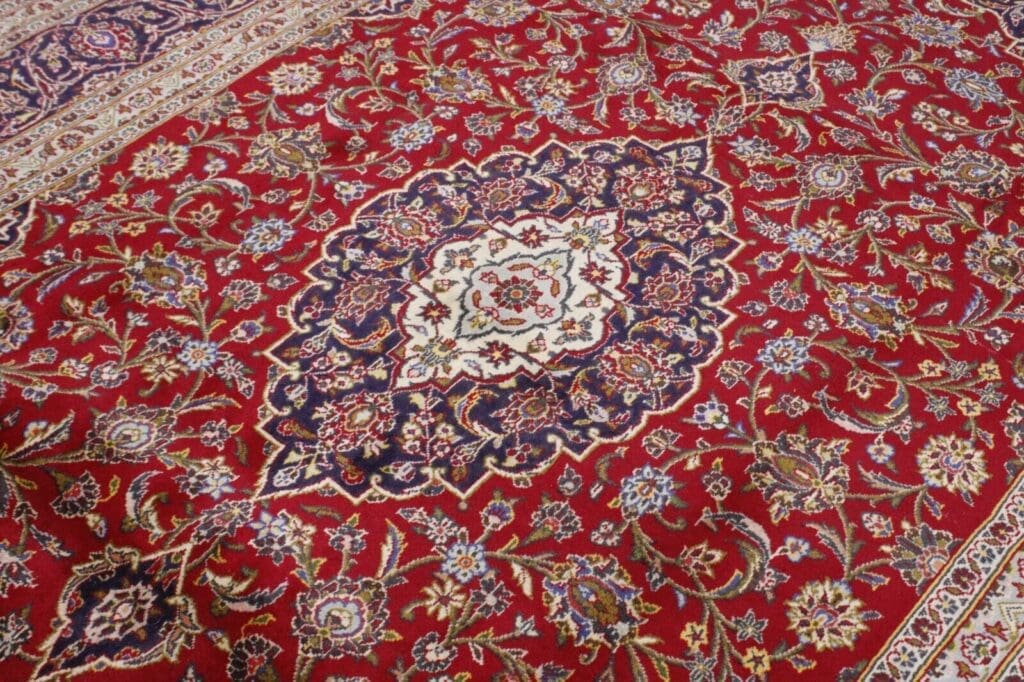 Perserteppich Keshan 340 x 242 cm Wolle handgeknüpft