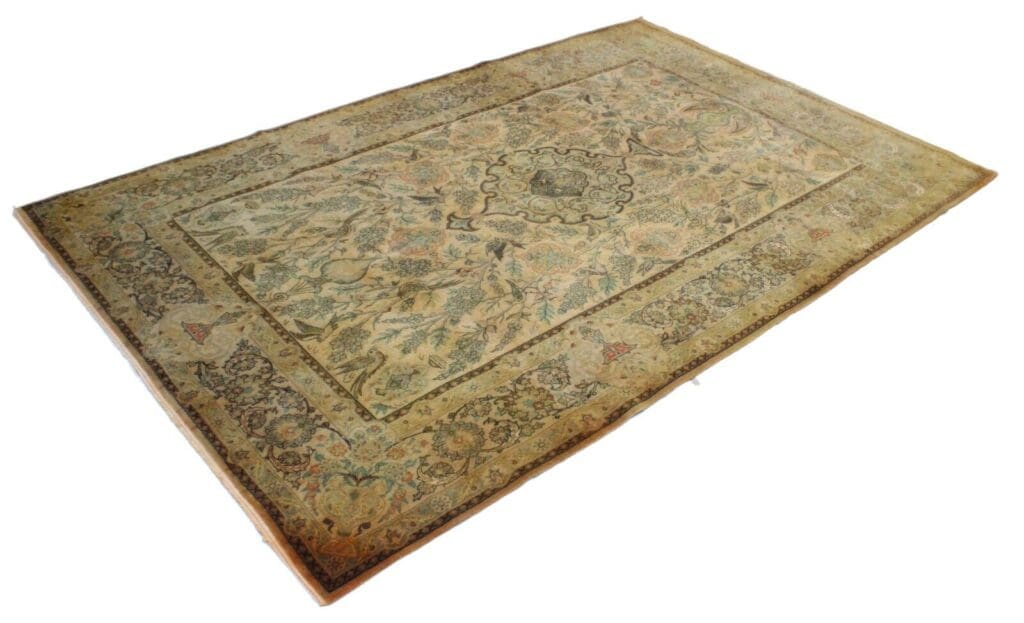 Perserteppich Isfahan 240 x 154 cm Seide Wolle handgeknüpft