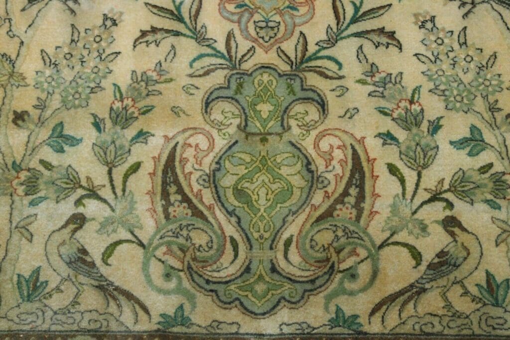 Perserteppich Isfahan 240 x 154 cm Seide Wolle handgeknüpft