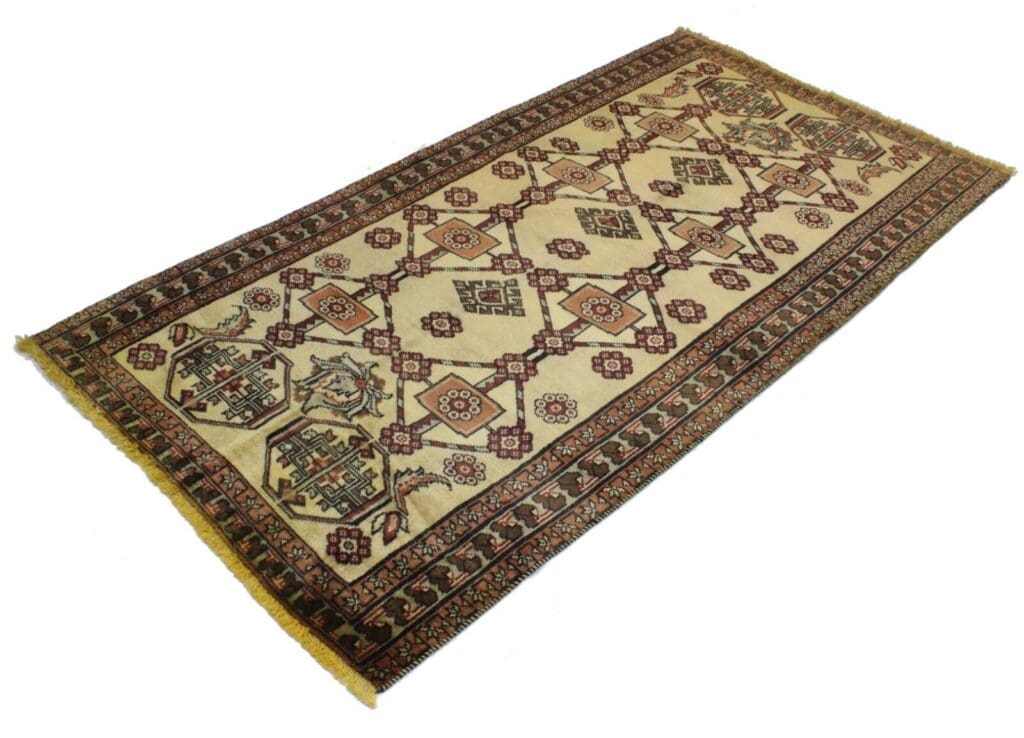 Perserteppich Shiraz 202 x 110 cm Wolle handgeknüpft