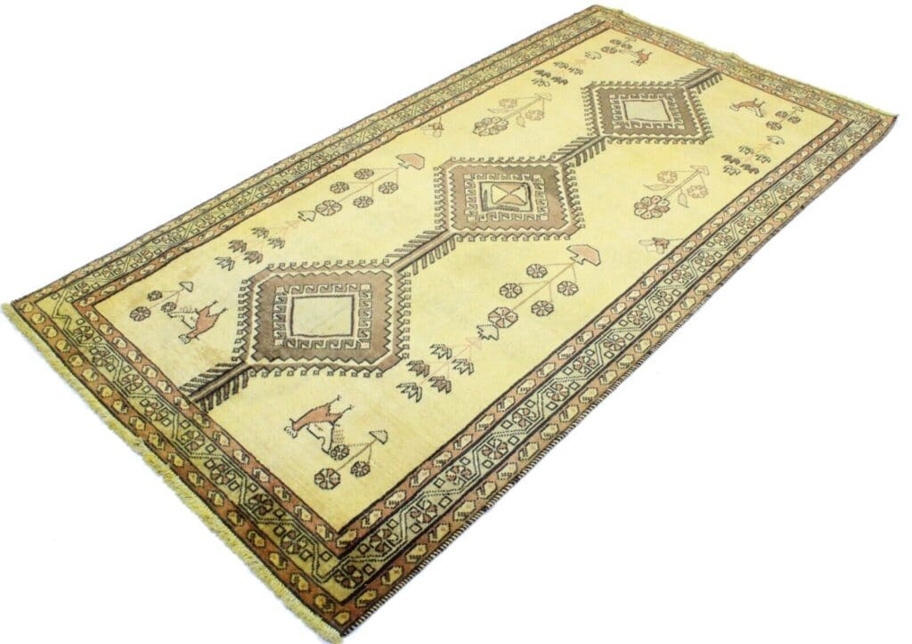 Perserteppich Shiraz 226 x 118 cm Wolle handgeknüpft