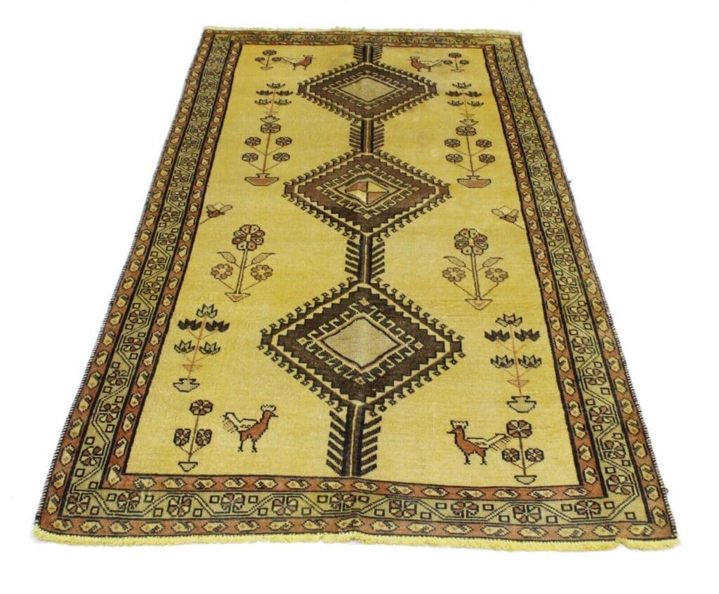 Perserteppich Shiraz 226 x 118 cm Wolle handgeknüpft
