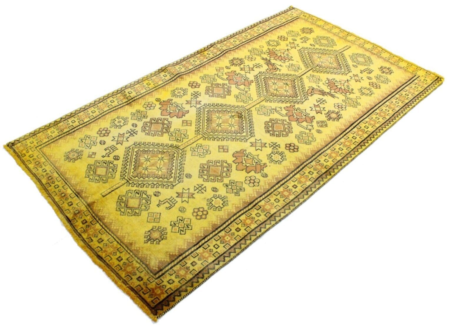 Perserteppich Shiraz Ghashghai 200 x 113 cm Wolle handgeknüpft