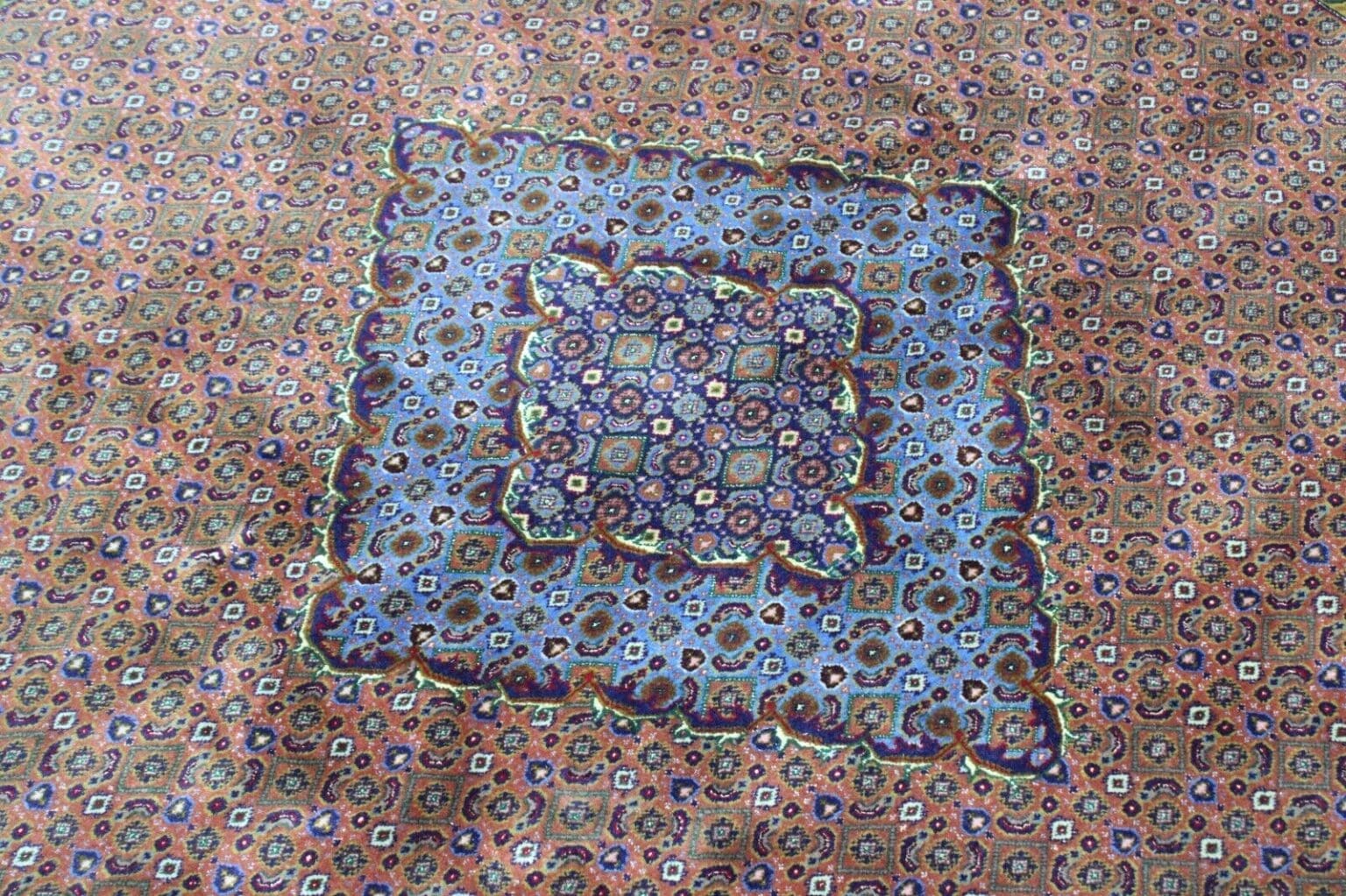 Perserteppich Täbriz 200 x 200 cm Seide handgeknüpft