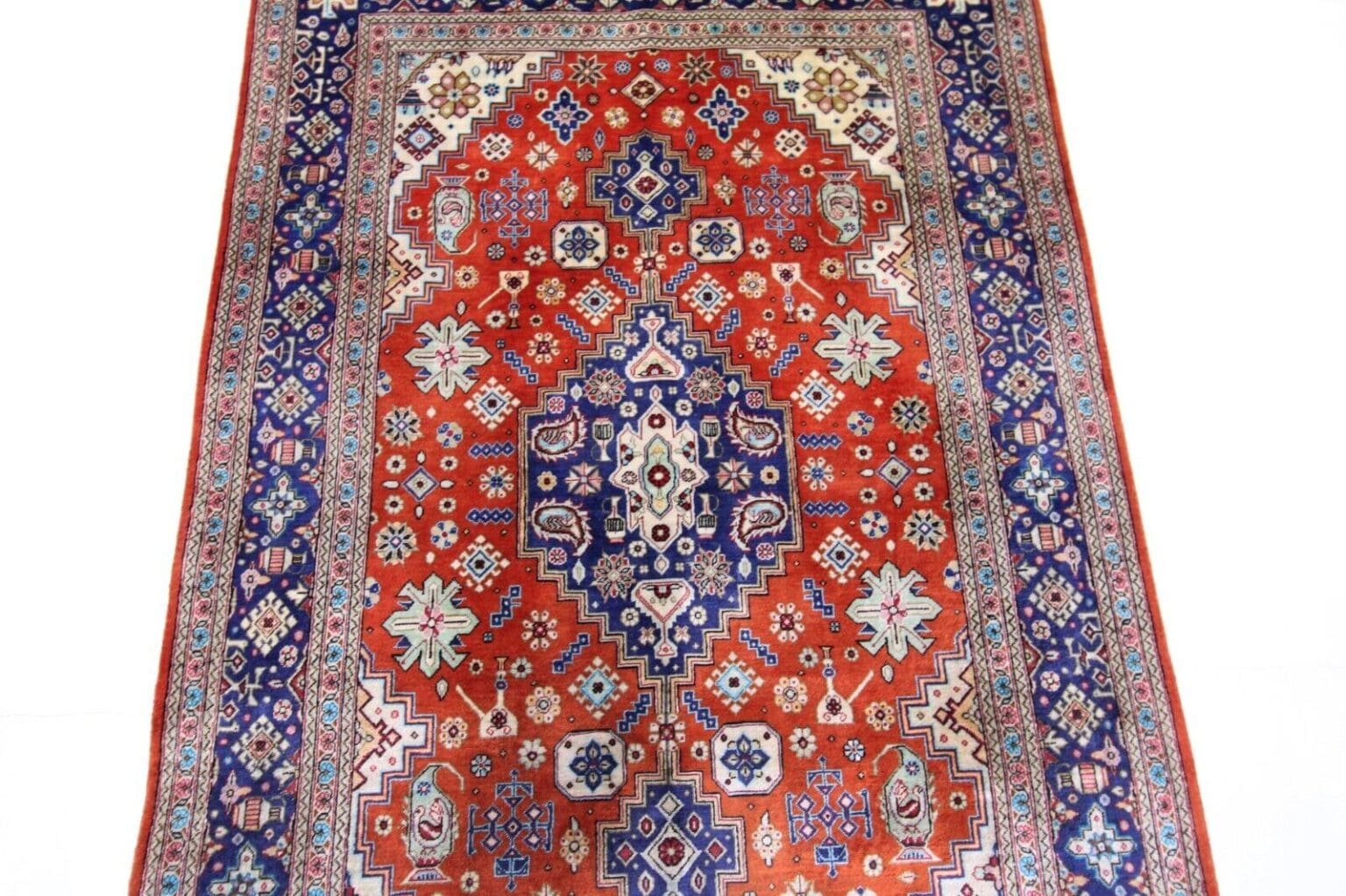 Perserteppich Ghom 123 x 80 cm Seide handgeknüpft