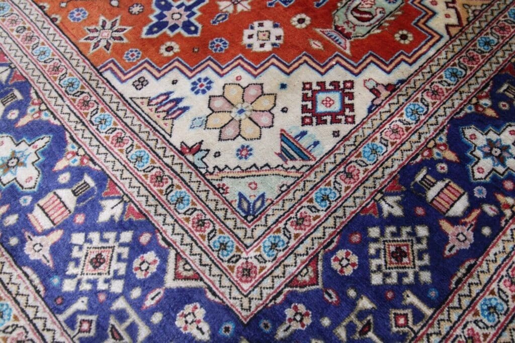 Perserteppich Ghom 123 x 80 cm Seide handgeknüpft