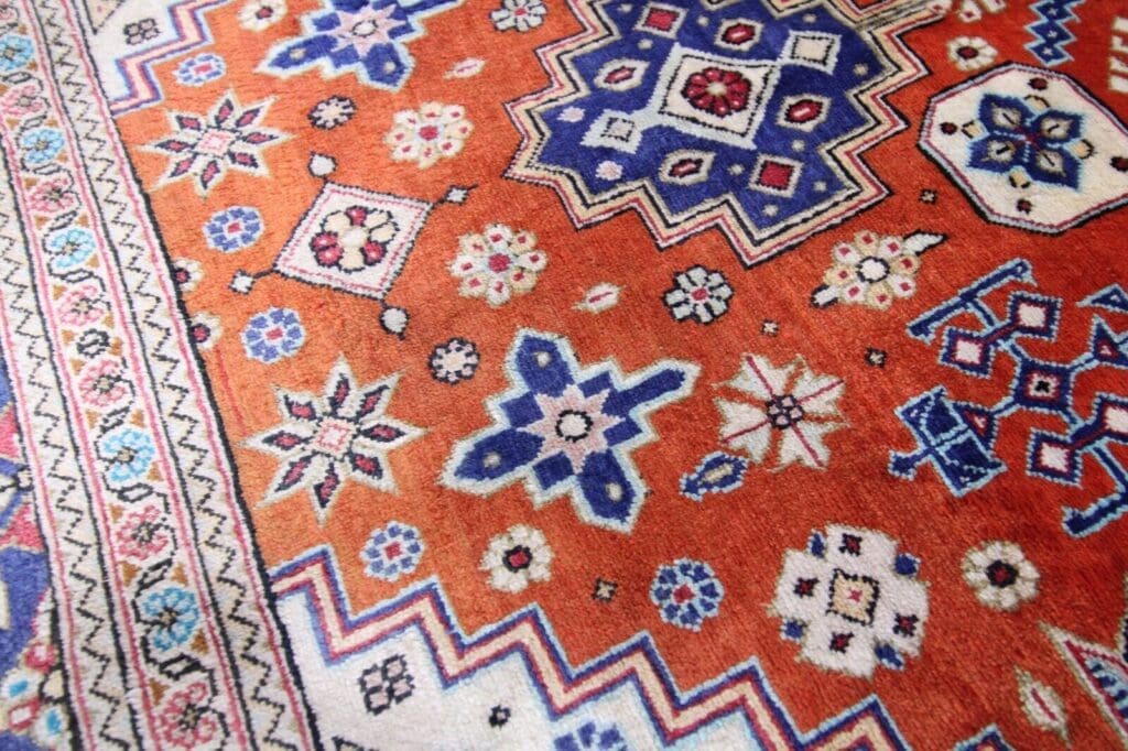 Perserteppich Ghom 123 x 80 cm Seide handgeknüpft