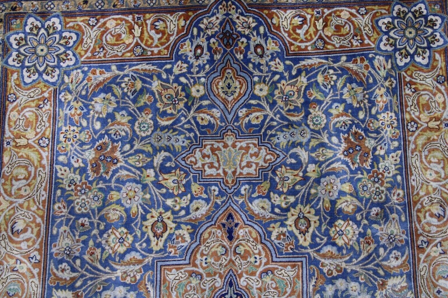 Perserteppich Ghom 120 x 78 cm Seide handgeknüpft