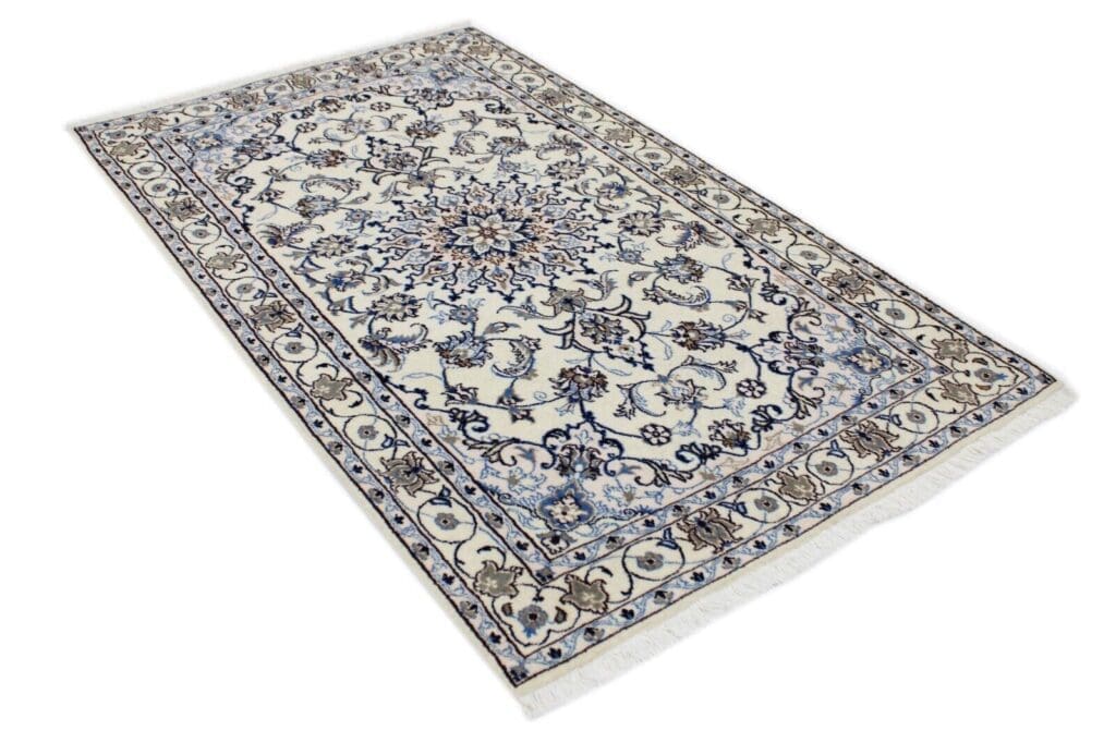 Perserteppich Nain 204 x 120 cm Wolle handgeknüpft
