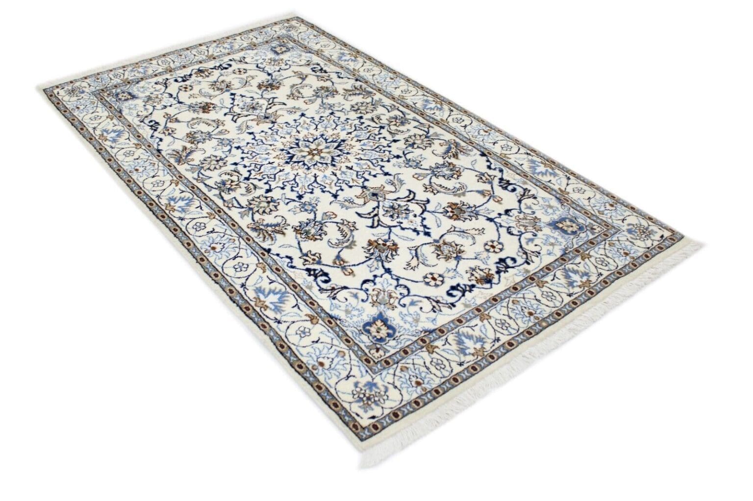 Perserteppich Nain 200 x 116 cm Wolle handgeknüpft