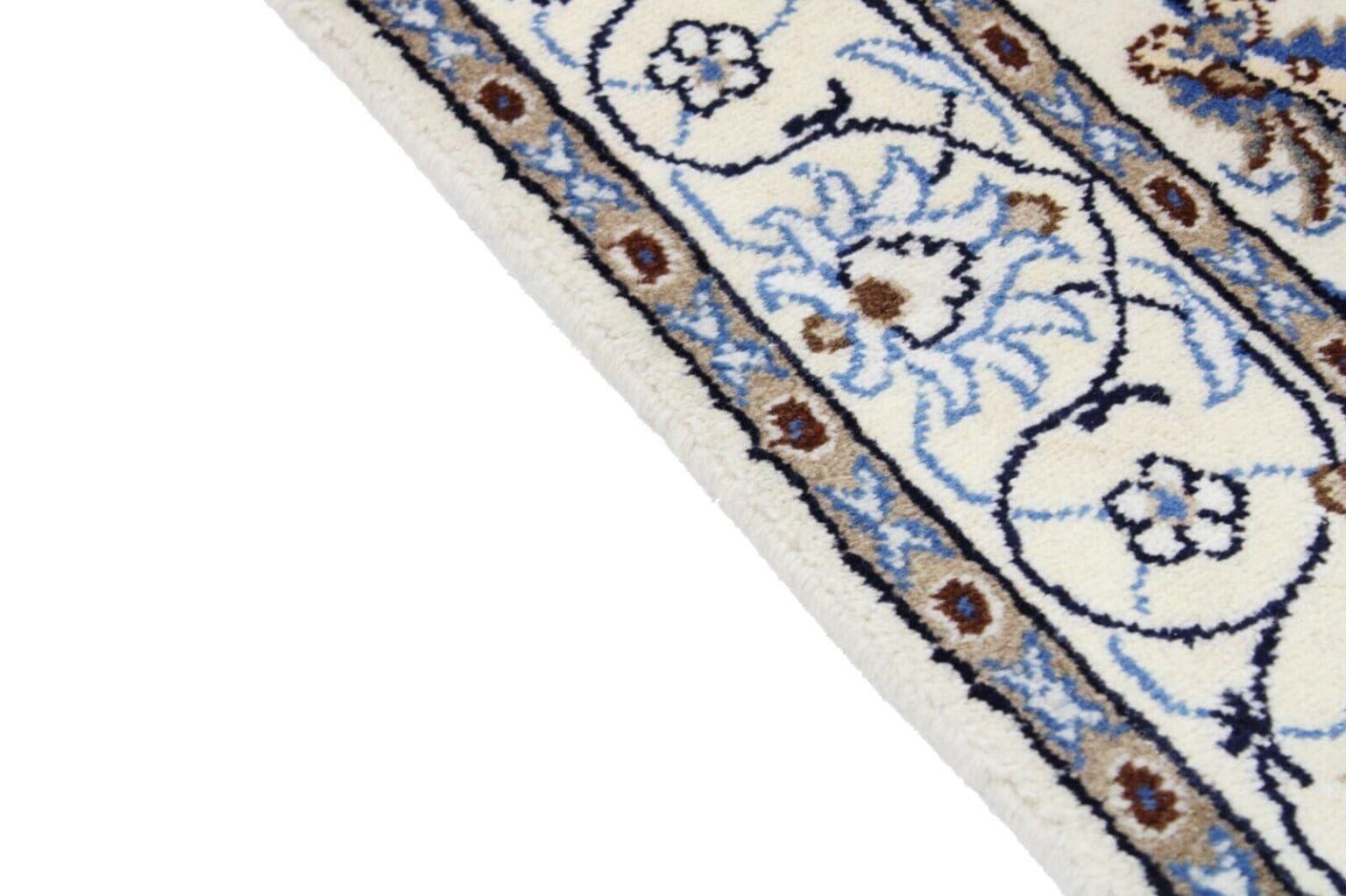 Perserteppich Nain 200 x 116 cm Wolle handgeknüpft