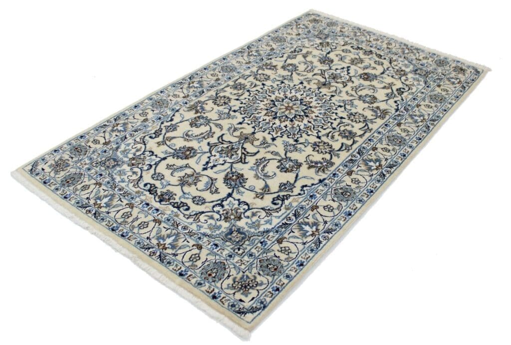 Perserteppich Nain 199 cm x 119 cm Wolle handgeknüpft