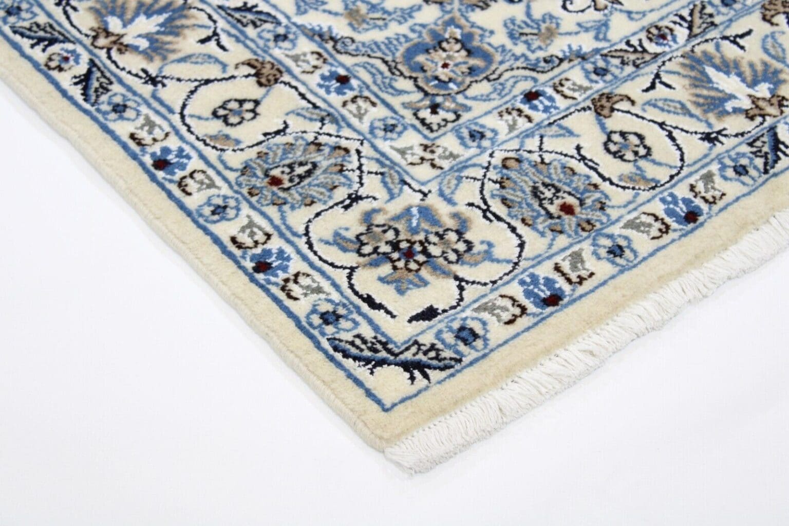 Perserteppich Nain 199 cm x 119 cm Wolle handgeknüpft