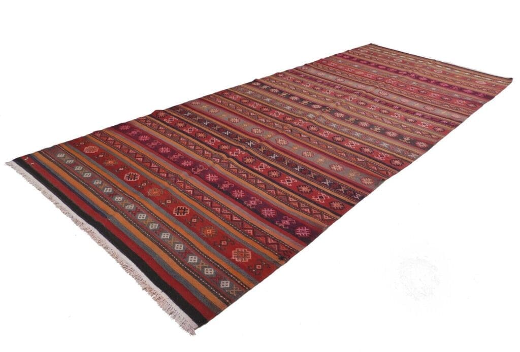 Perserteppich Ghashghai Fars 415 x 180 cm Wolle handgewebt
