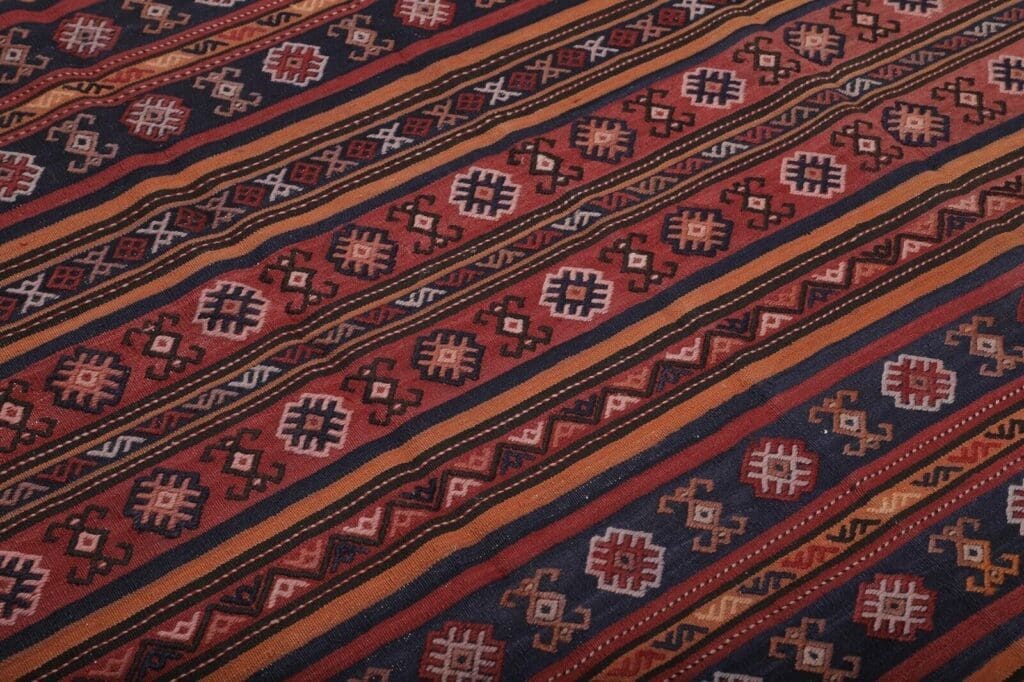 Orientteppich 460 x 180 cm Wolle handgewebt