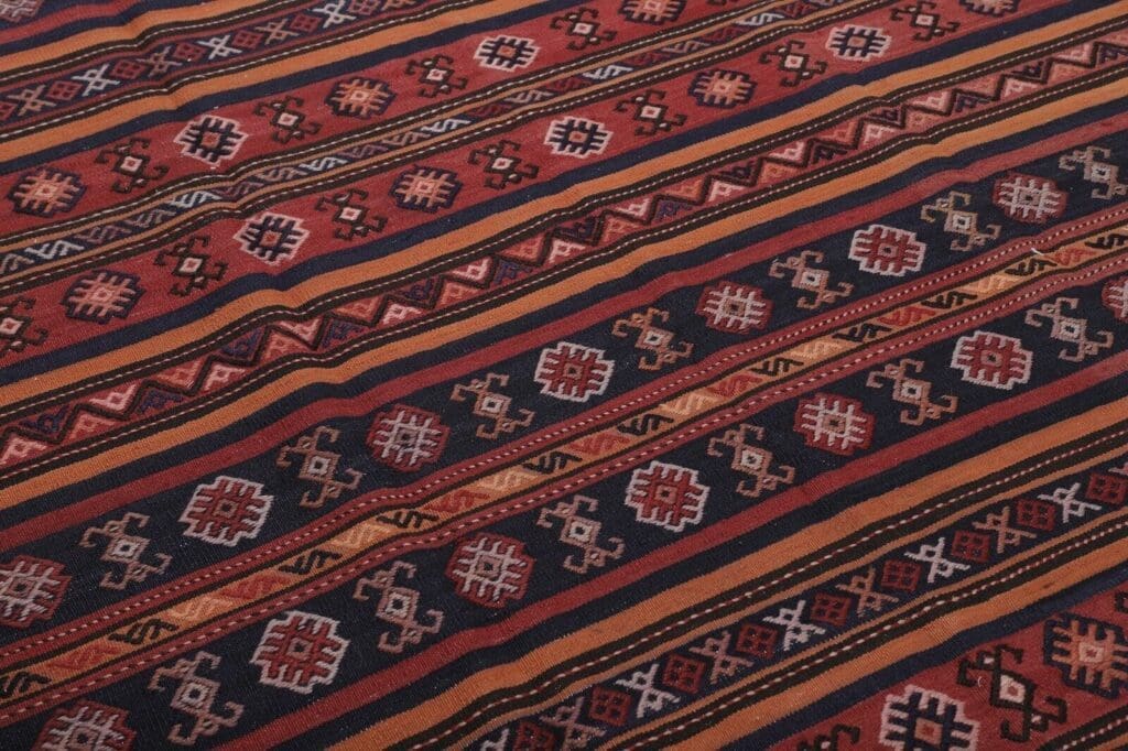 Orientteppich 460 x 180 cm Wolle handgewebt