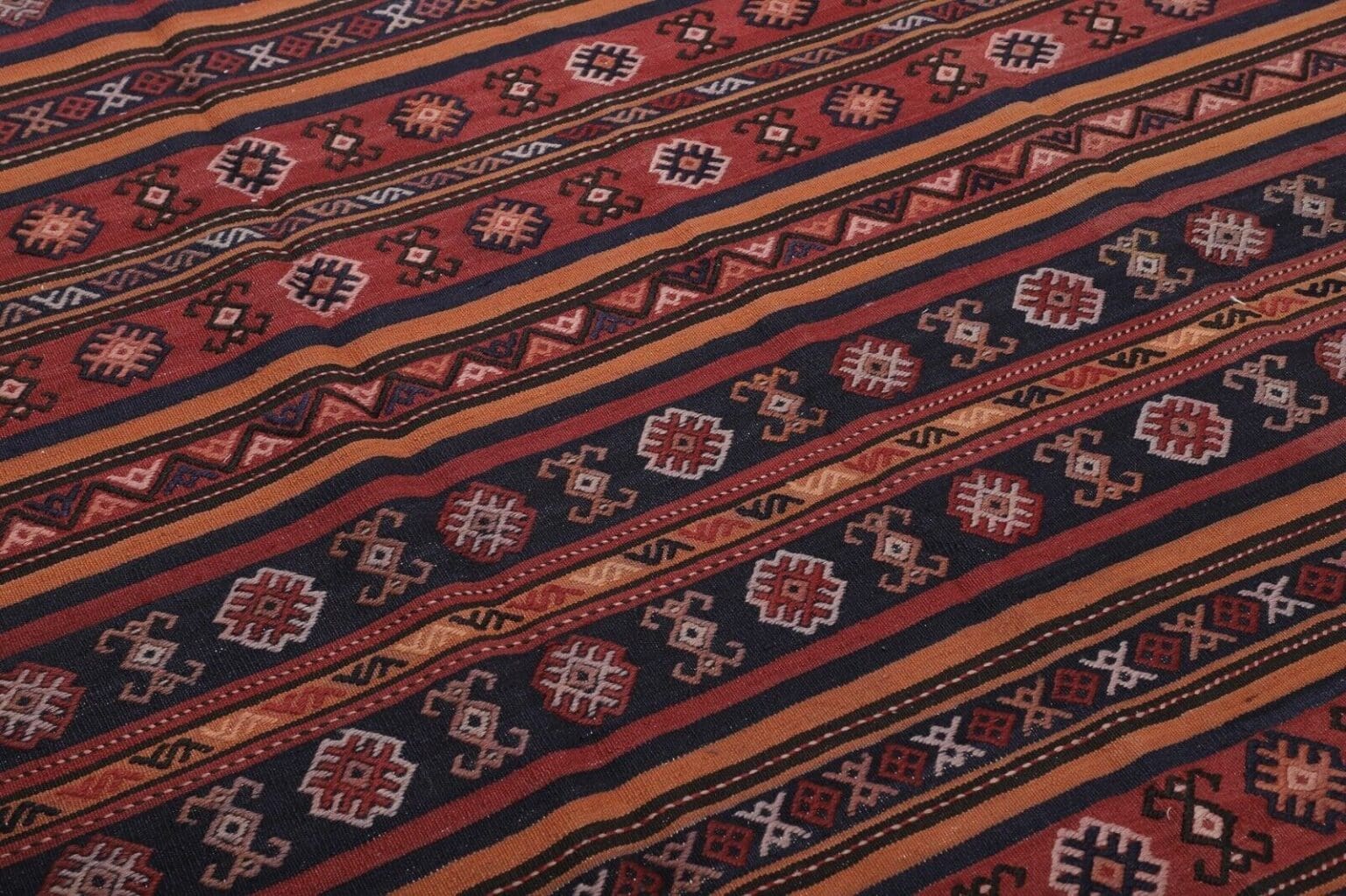 Orientteppich 460 x 180 cm Wolle handgewebt